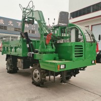 四不像随车挖 农用挖沟运输车 双顶自卸车工程机械